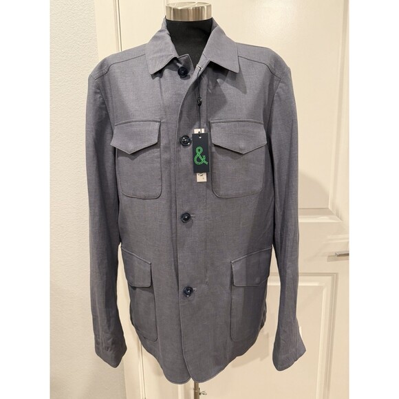 New With Tag Paisley & Gray Slim Fit Men Gray Full Zip Jacket Size Large - Picture 3 of 12